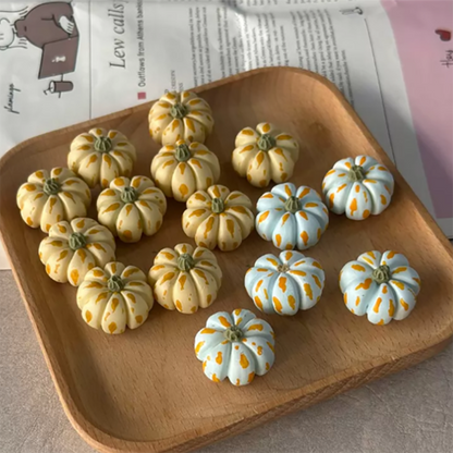 BJD481 30 Days Pre-order Price is for 1 pumpkin only Cute Mini Pumpkin Figurine, Handmade Resin Miniature Food, Dollhouse Decor Photo Prop, Realistic Tiny Ornament, Custom Order Available