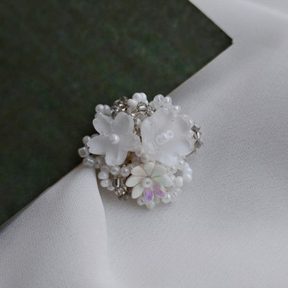 SP238 Handmade Woven Miyuki Bead Hydrangea Flower Charms, DIY Jewelry Making Supplies for Bracelets, Earrings, Necklaces & Hair Accessories