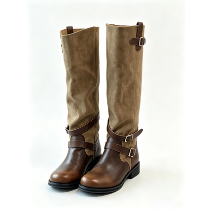 BJD575 30 Days Pre‑order  Handmade Micro Buckle Knee-High Doll Boots, Resin Clay & Fabric Spliced Shoes, Fits OB22 OB24 BJD Blythe Azone Dolls, Removable, Classic Style, Worldwide Shipping, Custom Orders Available
