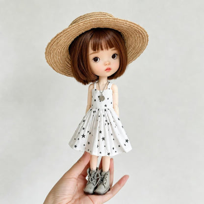 TKA3 Preppy Casual Long Strap Dress for 1/6 Fashion Doll Fits OB22 OZ | 30 Working Days Pre-order