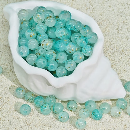 TK188 20Pcs Blue Tone Round Glass Beads(6/7/8/10mm Light Dark Blue), Aesthetic Loose Beads for DIY Bracelets Necklaces Earrings Handmade Jewelry Craft Supplies | 1 Listing Contains 20 Beads, Photos Are For Display Only