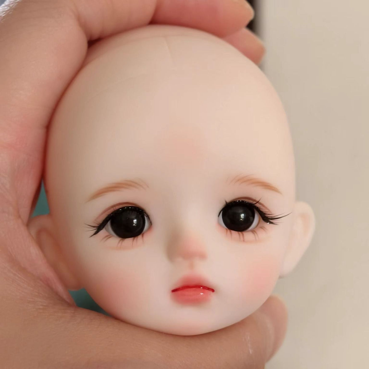 BJD611 20 Days Pre‑order  Suitable for supermodel body is an MJD Doll | 1/6 Hand Painted Makeup Doll Head, Vinyl Realistic Finished Head, Openable Cap with 10mm Eyes for MJD, In Stock, Worldwide Shipping