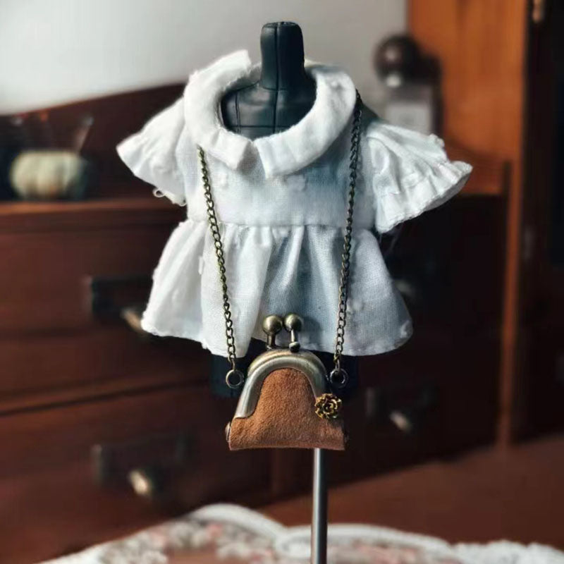 BJD580 30 Days Preorder Suitable for OB22, OB24, Suitable for OB22, OB24, BJD, Blythe, Azone doll | Handmade Faux Suede Vintage BJD Handbag, Custom Available, Original Classic Style, Worldwide Shipping