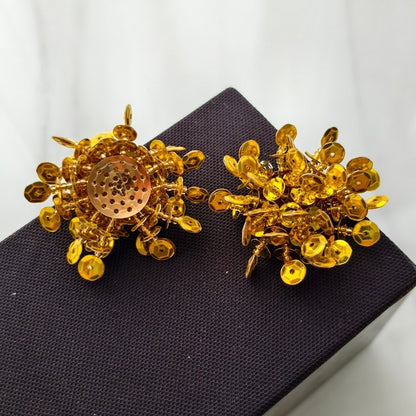 X2411 Hand Woven Color Sequins Flower Half-Finished Beads, DIY Craft Accessories Supplies for Handmade Bracelet Necklace Earring Jewelry Making