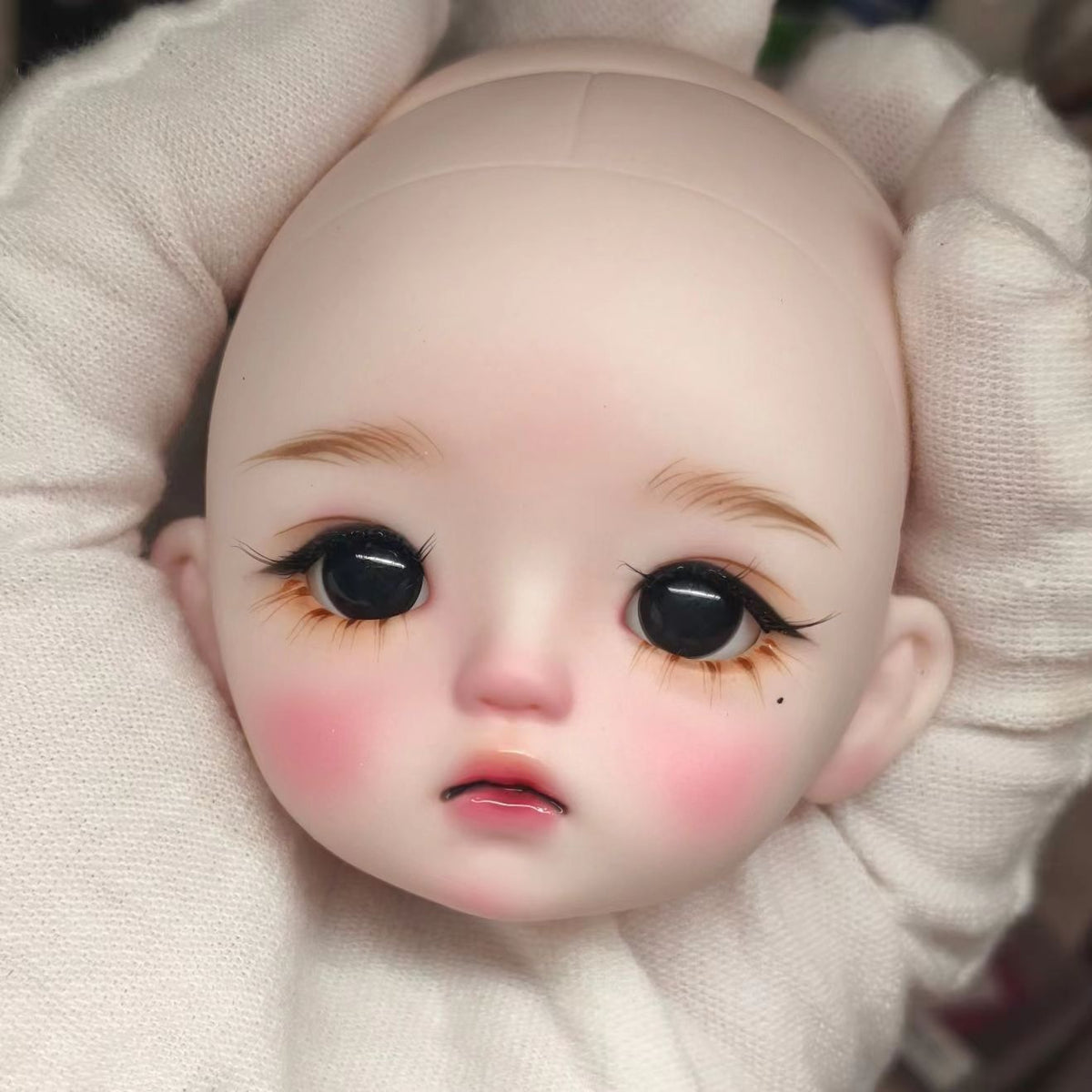 BJD611 20 Days Pre‑order  Suitable for supermodel body is an MJD Doll | 1/6 Hand Painted Makeup Doll Head, Vinyl Realistic Finished Head, Openable Cap with 10mm Eyes for MJD, In Stock, Worldwide Shipping