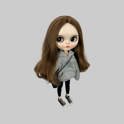 BJD591 30 Days Preorder Suitable for OB22, OB24, BJD, Blythe, Azone Doll | Printed Oversized Hoodie Doll Outfit, Casual Classic Style, Worldwide Shipping, New Arrival, Please Check Bio Before Order