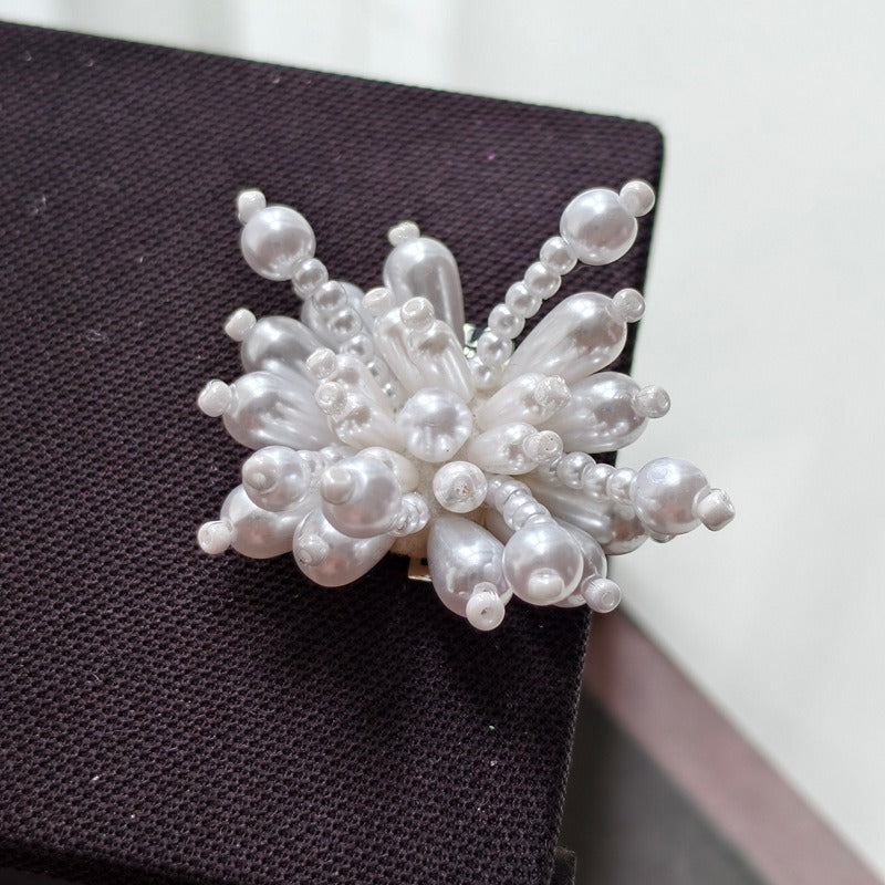 X2441 Pearl Sequins & Handmade Flower Applique Decorative Charms | DIY Bracelets Necklaces Earrings Hair Clips Clothing Bag Accessories