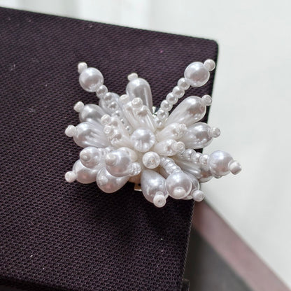 X2441 Pearl Sequins & Handmade Flower Applique Decorative Charms | DIY Bracelets Necklaces Earrings Hair Clips Clothing Bag Accessories