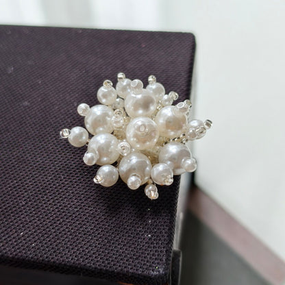 X2441 Pearl Sequins & Handmade Flower Applique Decorative Charms | DIY Bracelets Necklaces Earrings Hair Clips Clothing Bag Accessories