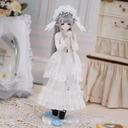 BJD610 20 Days Pre‑order  Mitian BJD Blind Box, No-Makeup Doll Head, Compatible with Style 2# Doll Body, Shoes Interchangeable with OB24 & OB22, Supermodel MJD for Beginner Doll Collectors, In Stock Doll Clothes & Shoes