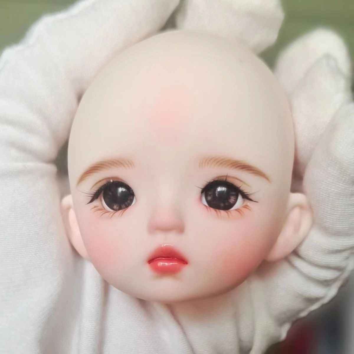 BJD611 20 Days Pre‑order  Suitable for supermodel body is an MJD Doll | 1/6 Hand Painted Makeup Doll Head, Vinyl Realistic Finished Head, Openable Cap with 10mm Eyes for MJD, In Stock, Worldwide Shipping