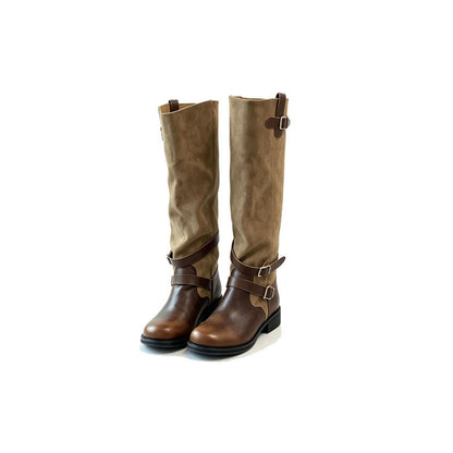 BJD575 30 Days Pre‑order  Handmade Micro Buckle Knee-High Doll Boots, Resin Clay & Fabric Spliced Shoes, Fits OB22 OB24 BJD Blythe Azone Dolls, Removable, Classic Style, Worldwide Shipping, Custom Orders Available