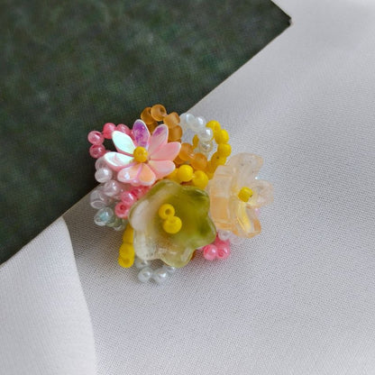 SP238 Handmade Woven Miyuki Bead Hydrangea Flower Charms, DIY Jewelry Making Supplies for Bracelets, Earrings, Necklaces & Hair Accessories