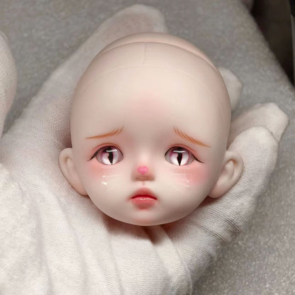 BJD611 20 Days Pre‑order  Suitable for supermodel body is an MJD Doll | 1/6 Hand Painted Makeup Doll Head, Vinyl Realistic Finished Head, Openable Cap with 10mm Eyes for MJD, In Stock, Worldwide Shipping